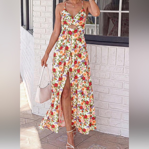 Boho floral print cami maxi dress - Picture 5 of 6